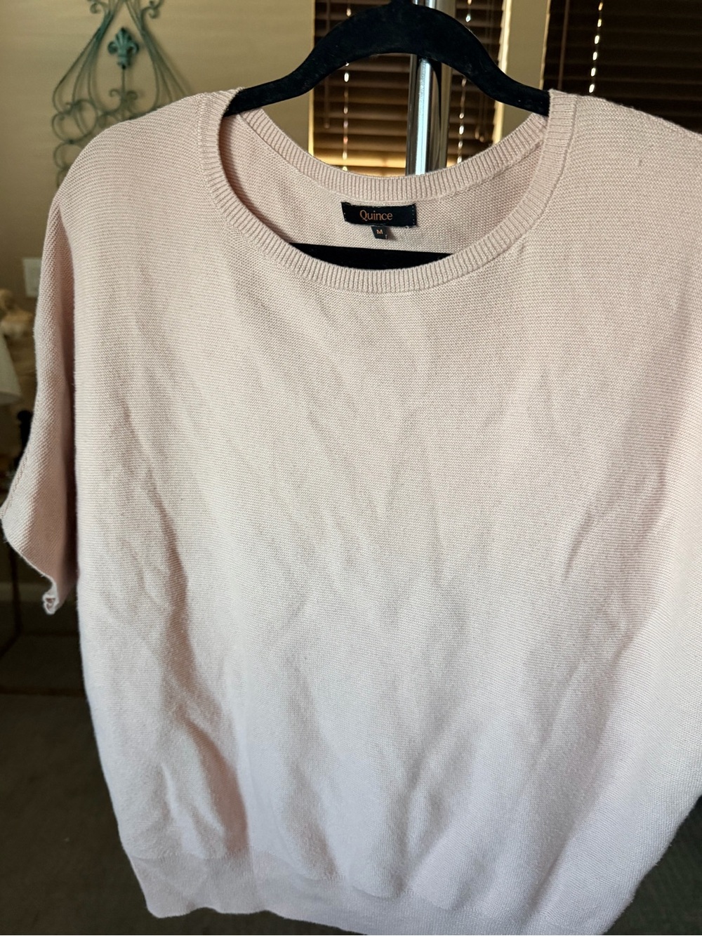 Quince quiet luxury Light Pink Knit Top